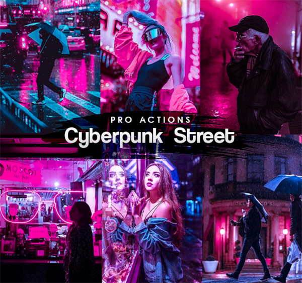 Cyberpunk Street Photoshop Actions