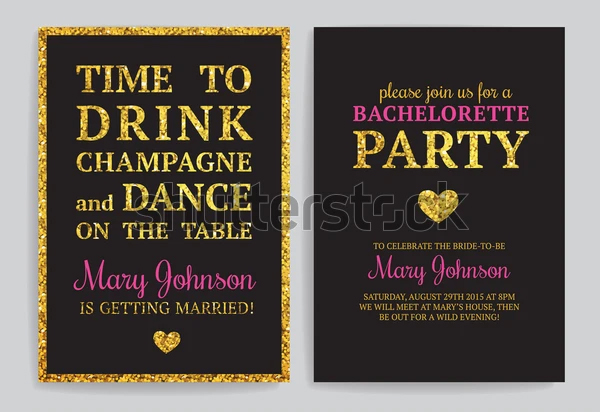 Bachelorette Party Printable Invitations