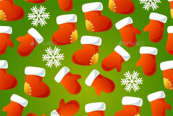 Xmas Striped Seamless Pattern Template
