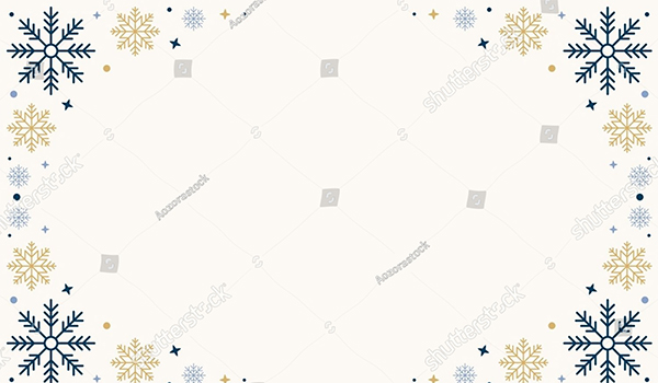 Snowflakes Seamless Vector Template