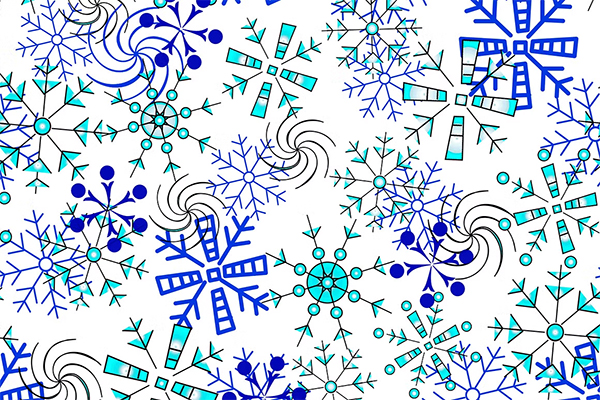 Christmas Snowflakes Snow Template