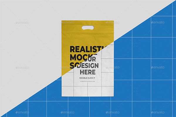 Creative Plastic Bag Mockup Design