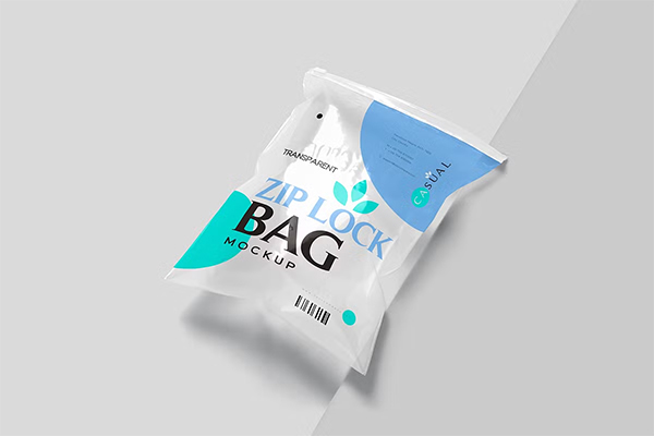Transparent Zip Lock Bag Mockups
