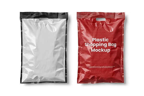 Plastic Zip Bags Mockups Template