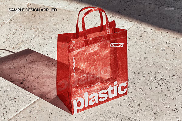 Transparent Shopping Bag Mockup