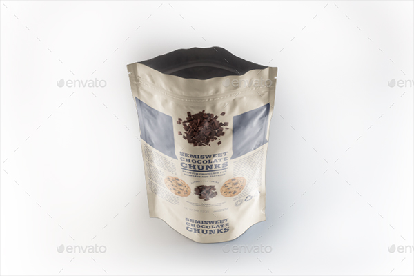 Plastic Pouch Bag Mockup Template