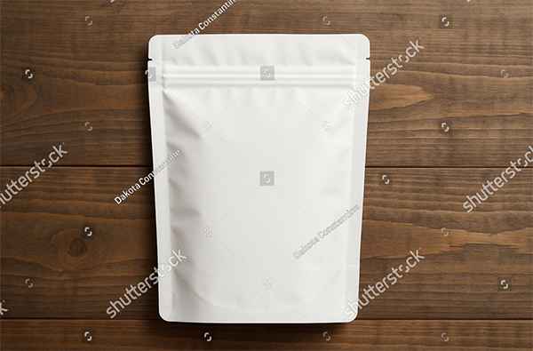 Plastic Packaging Pouch Mockup Template