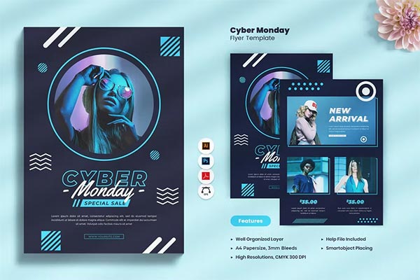 Cyber Monday Flyer Print Template