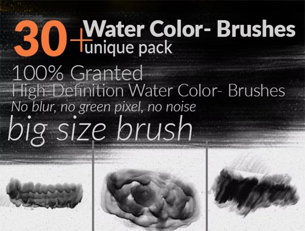 HD Watercolor Photoshop Brush Sets