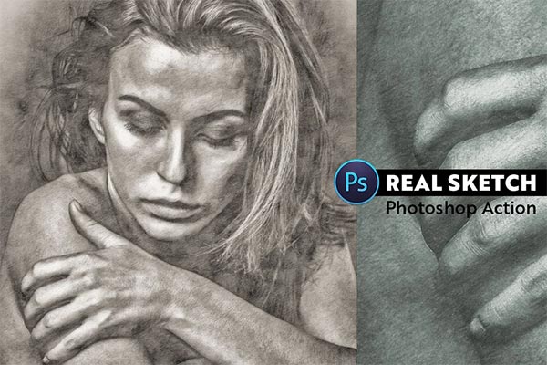 Real Sketch Pro Photoshop Action