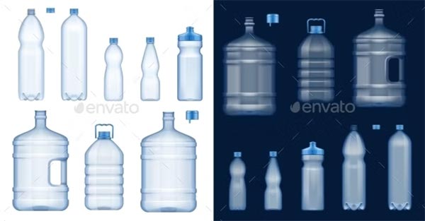 Water Bottle PSD Mockups