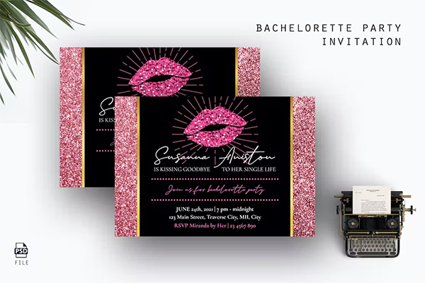 Bachelorette Party Invitation Design
