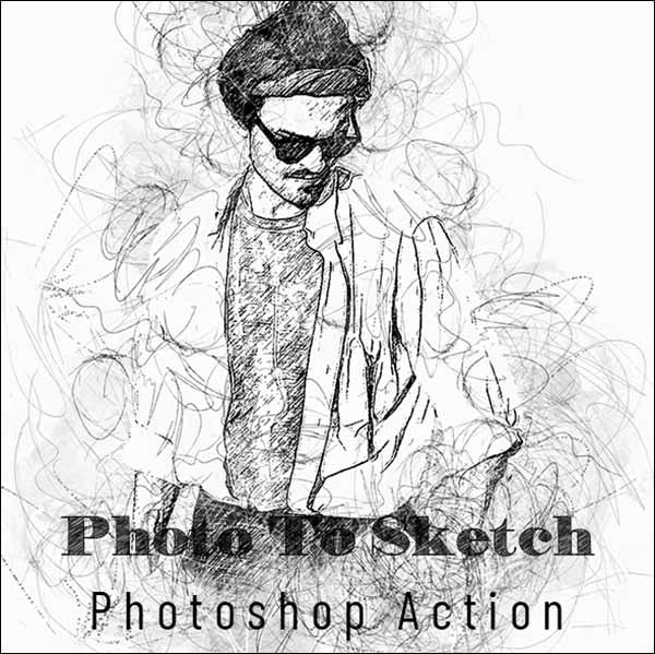 Photo To Sketch Photoshop Action