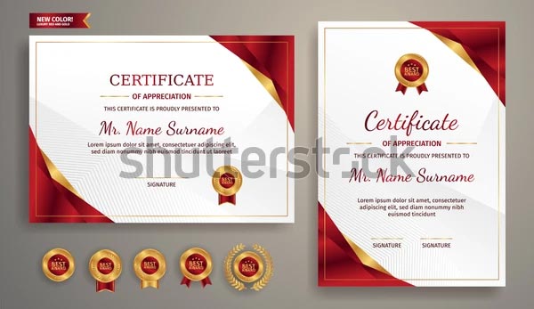 Clean Modern Certificate Template