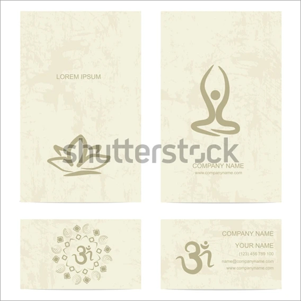 Yoga Studio Business Card Template