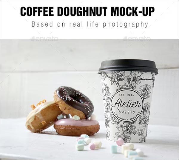 Coffee Doughnut Mockup
