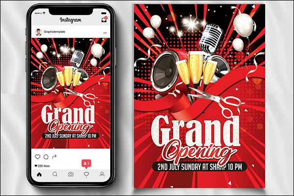 Grand Opening Event Flyer Design