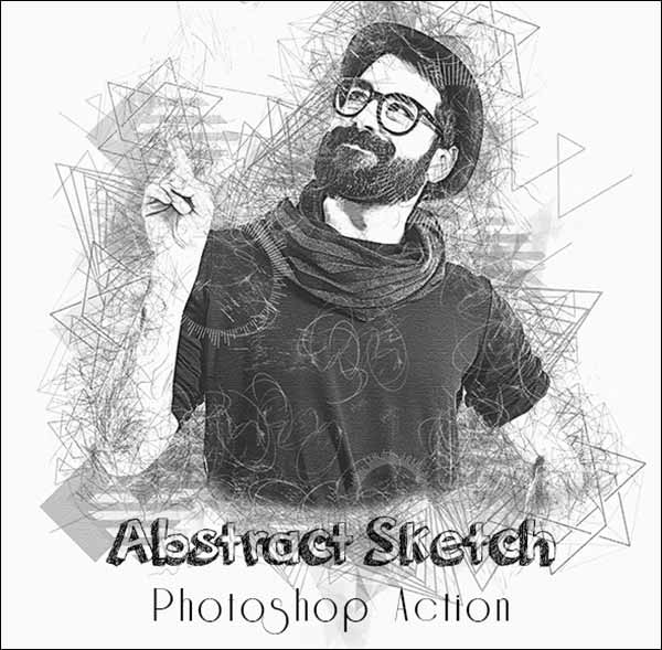 Abstract Sketch Photoshop Action