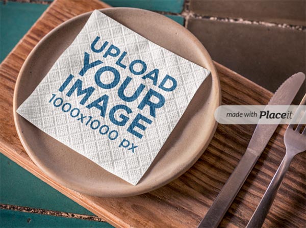 Napkin Mockup PSD Template
