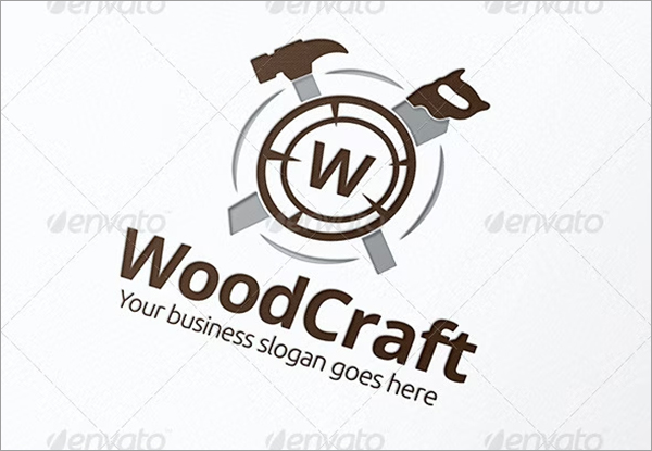 Carpenter Wood Craft Logo Template