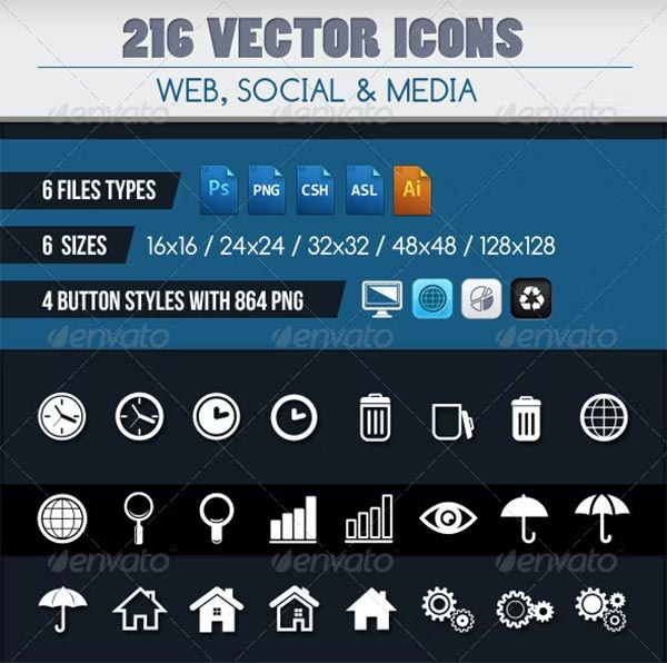 Vector Icon Set Template