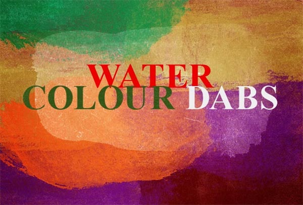 Watercolor Dabs Photoshop Brush