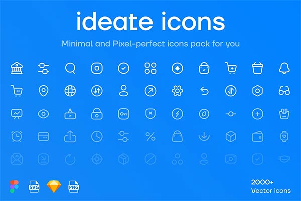 Ideate Minimal Vector Icons Template