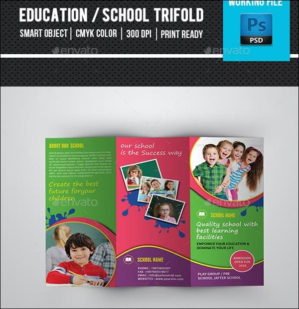 Kids School Trifold Brochures