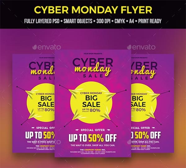 Cyber Monday Customizable Flyer