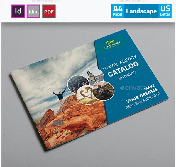 Travel Agency Brochure & Catalog Template Designs