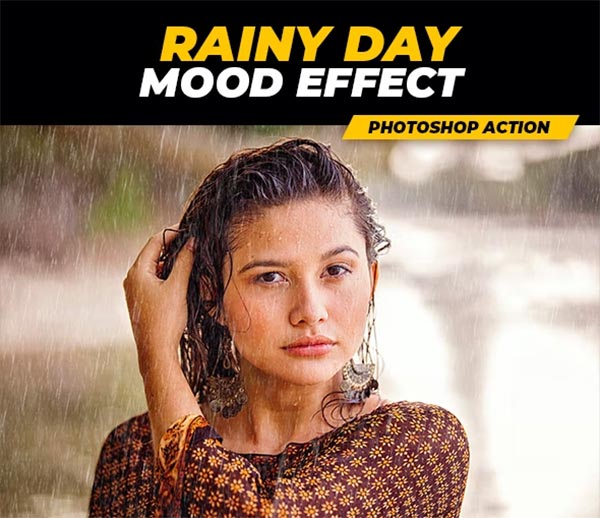 Rainy Day Mood Effect & Photoshop Action