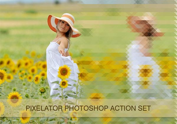Free Pixelator Pixel Photoshop Actions