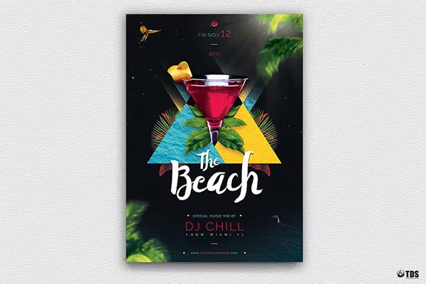 Best Night at The Beach Flyer Template