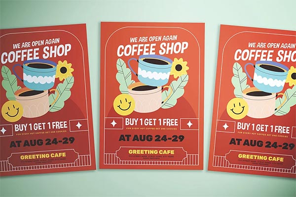 Coffee Promotion Flyer Template
