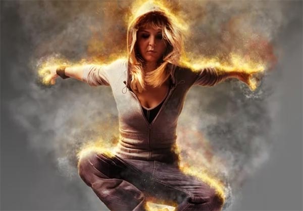 Blazing Spirit Fire Photoshop Action