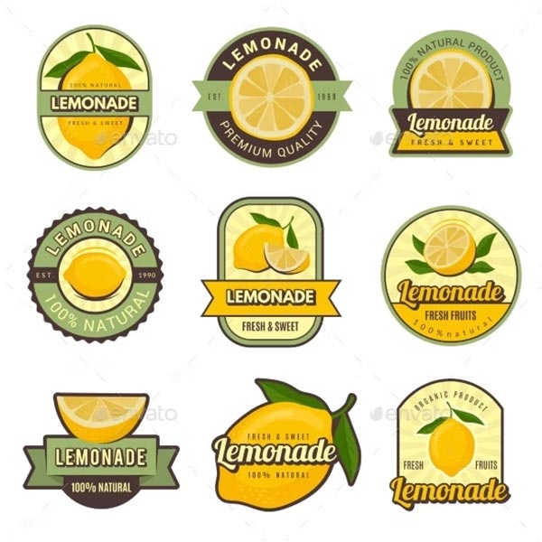 Lemon Labels Template