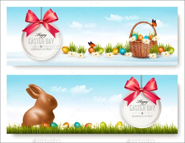 Two Easter Banners Template