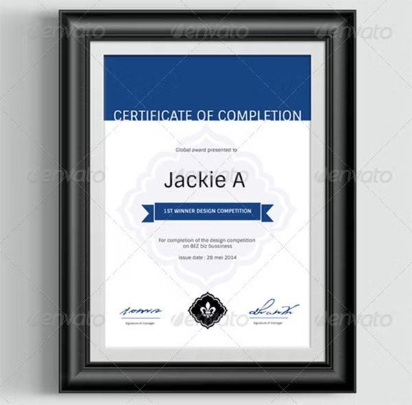 Modern & Clean Certificate Template