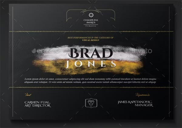 Multipurpose Modern Certificate Design