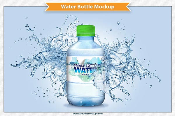 Water Bottle PSD Mockups Template
