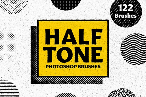 Halftones Brushes for Photoshop