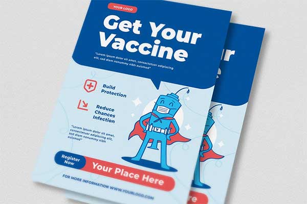 Get Your Vaccine Event Flyer template