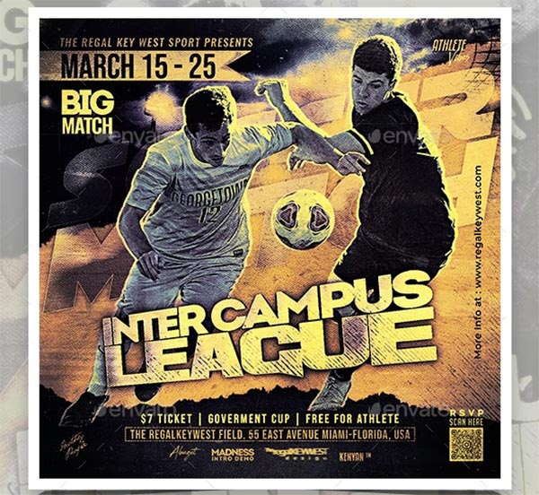 Soccer Sport Event Flyer Template