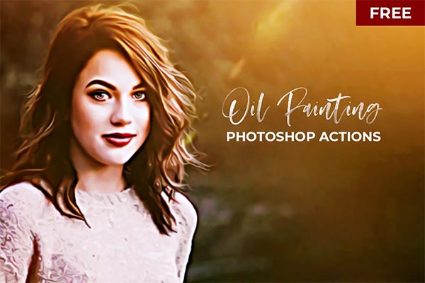 Free Oil Painting PSD Actions