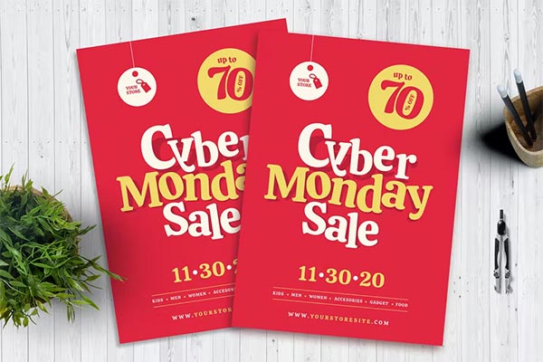 Cyber Monday Photoshop Flyer