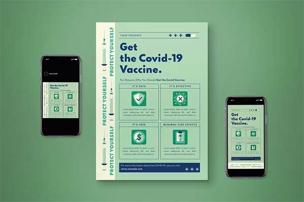 Get Your Vaccine PSD Flyer Set