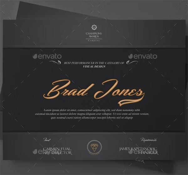 Classical Multipurpose Modern Certificate