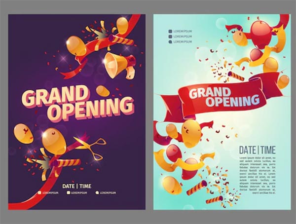 Free Grand Opening Event Flyers Design