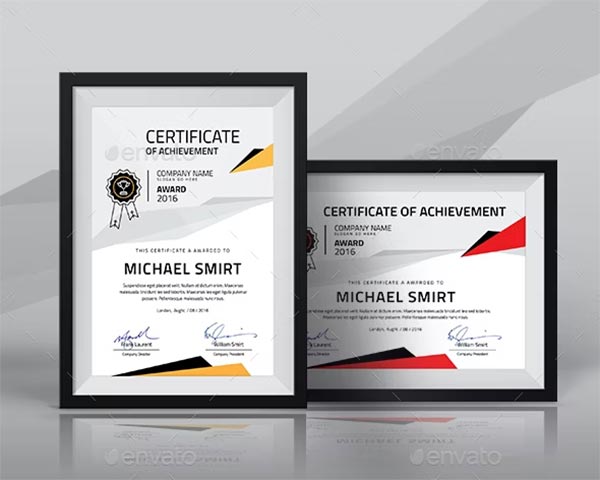 Modern Multipurpose Certificates Design