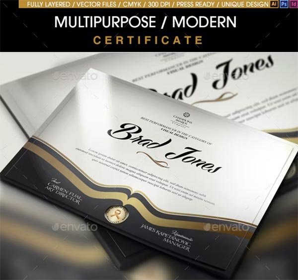 All Multipurpose Modern Certificate